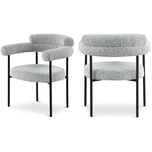Boucle Upholstered Arm Chair (Set of 2) | Wayfair North America