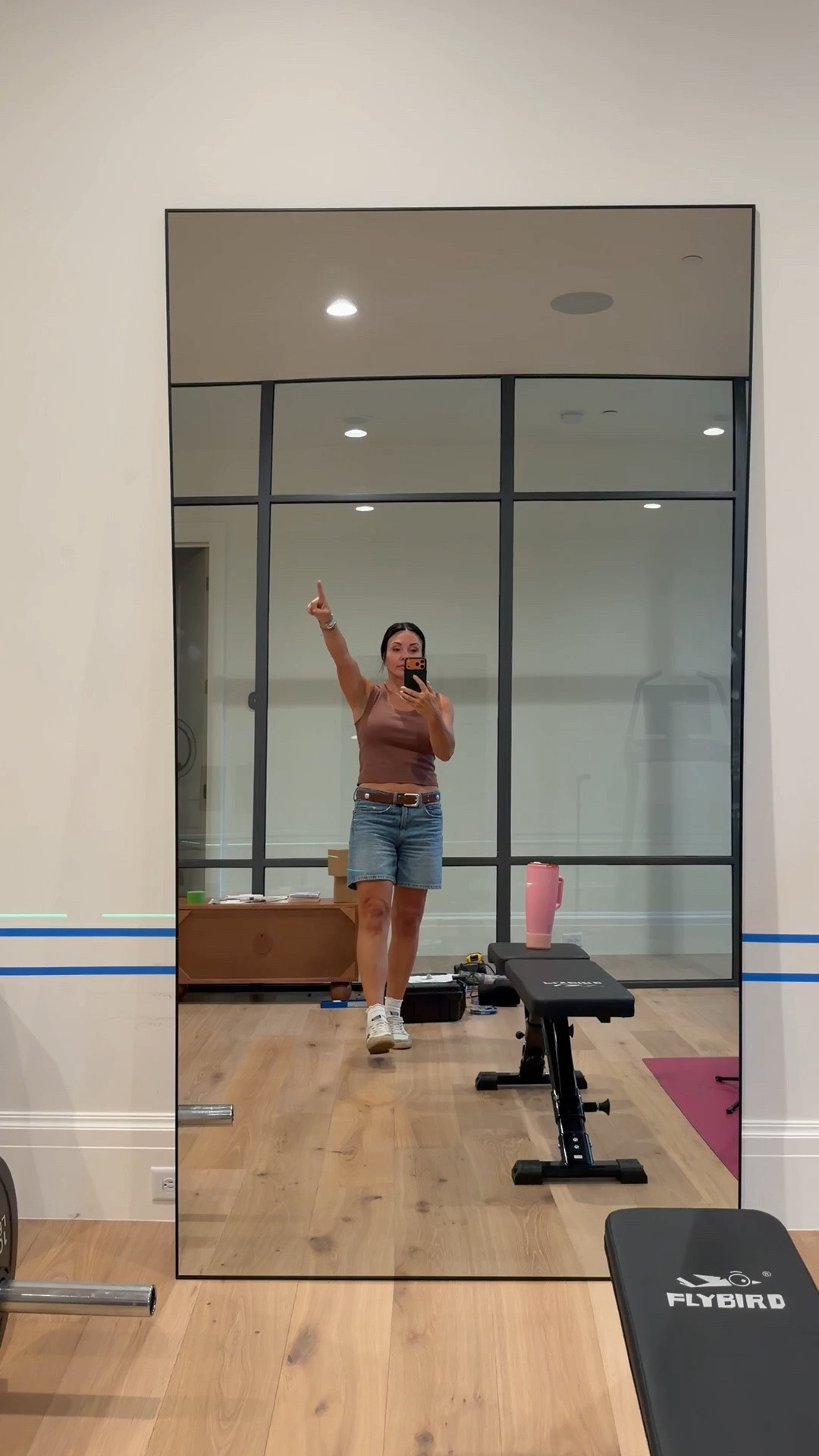 Giant mirrors I plan to hang in the gym and long shorts with studded belt. The best tank/t shirt fits tts and I own in several colors

#LTKSaleAlert #LTKHome #LTKdayinmylife