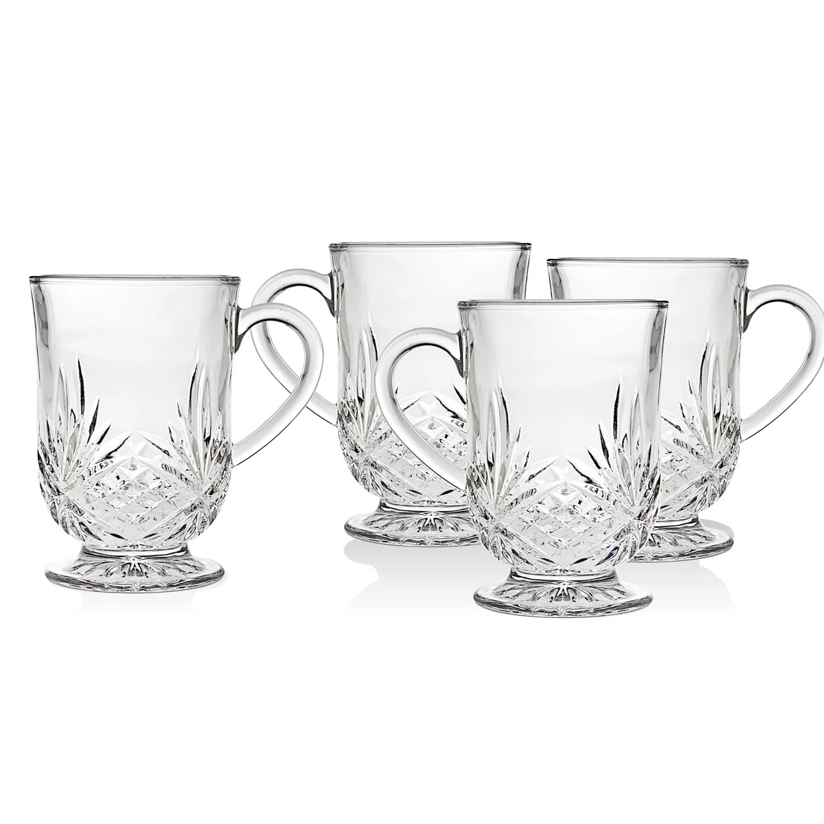 Dublin Crystal Footed Coffee Mug (Set of 4) | Wayfair North America