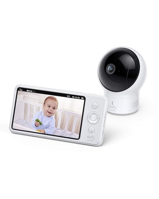 eufy Security, SpaceView Pro Video Baby Monitor with 5" Screen, Two-Way Audio, Security Camera, 7... | Amazon (US)