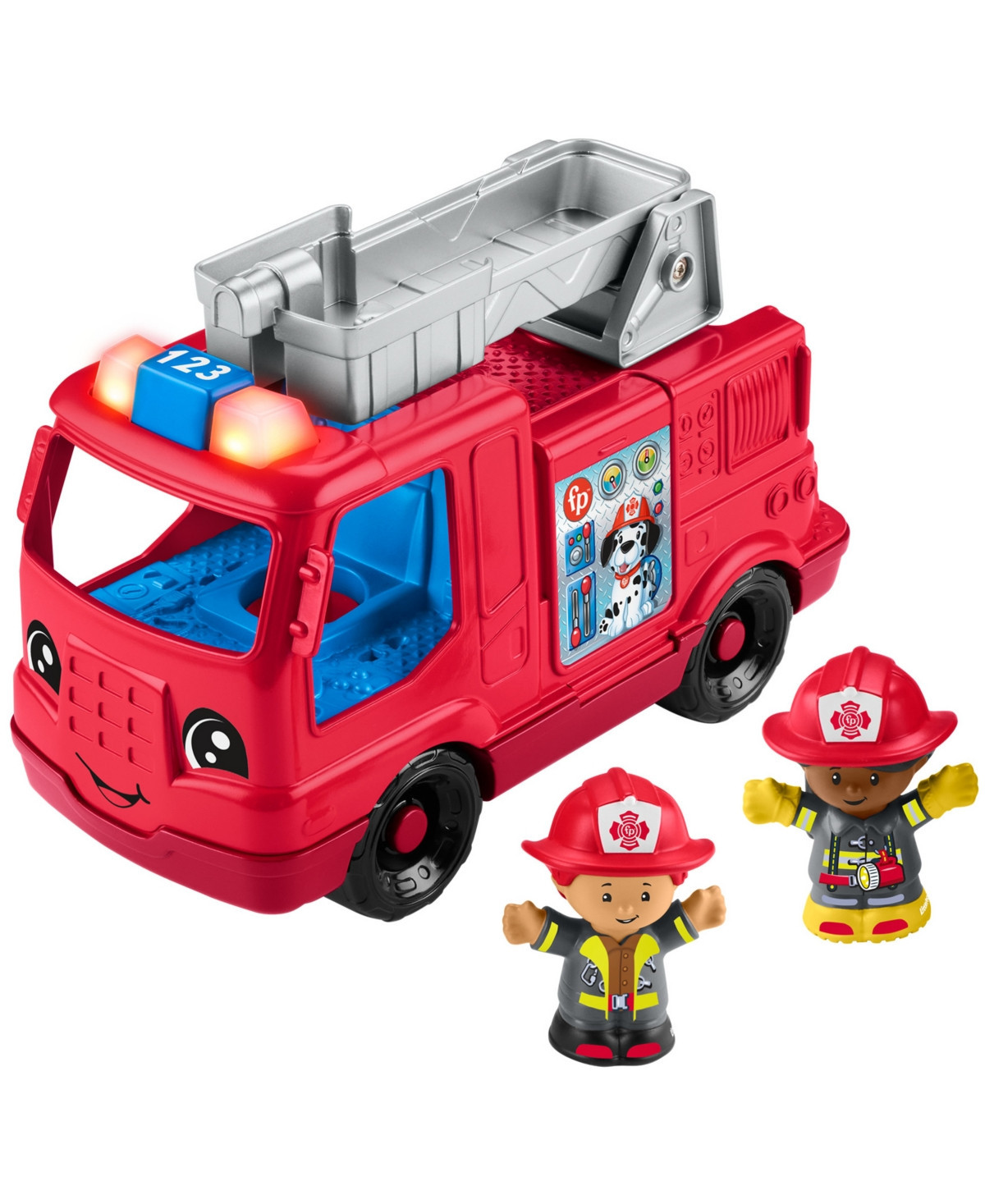 Fisher-Price Little People Fire Truck Musical Toddler Toy with Lights Sounds 2 Figures - Multi-Color | Macy's