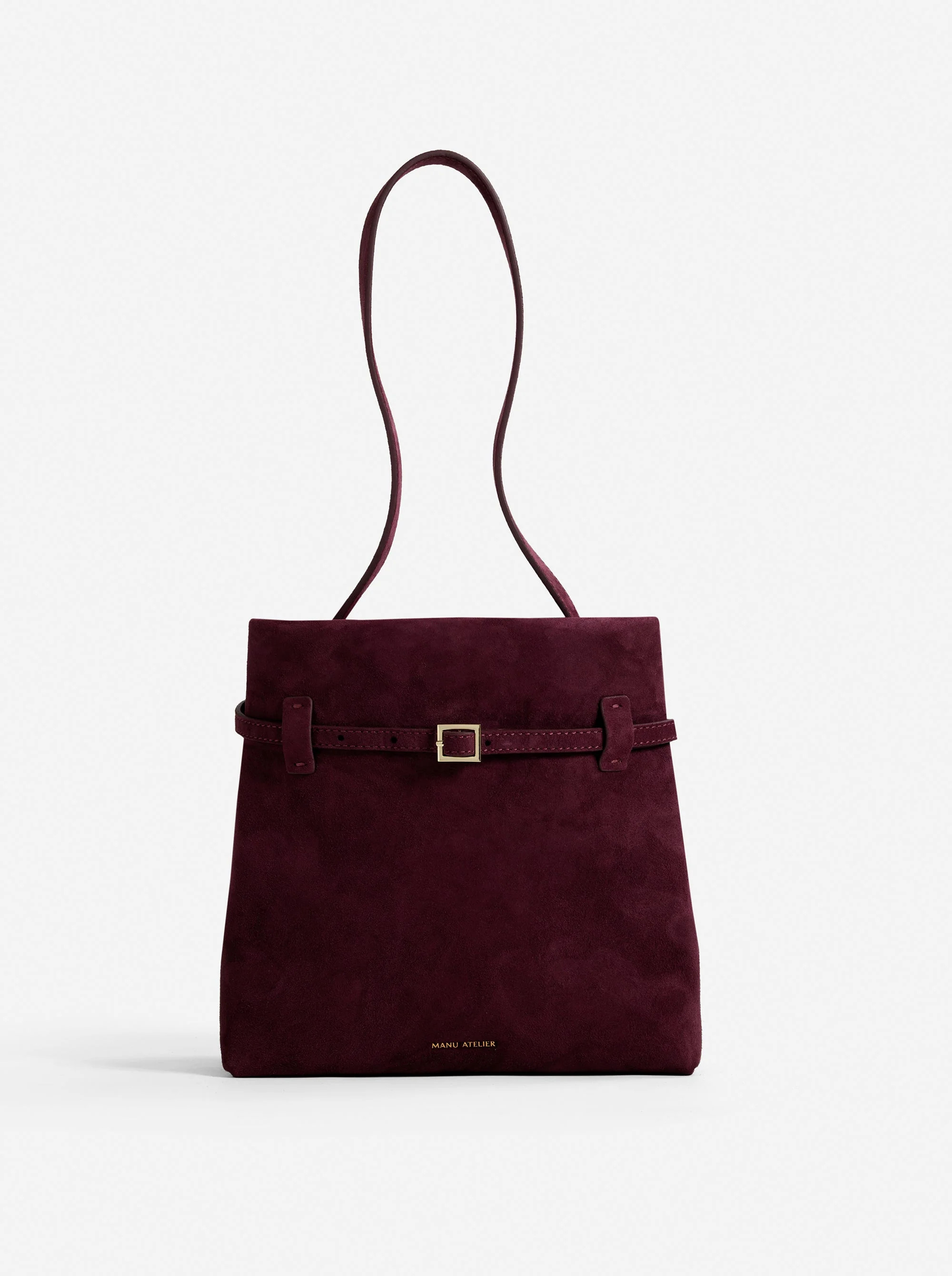 Mini Tote du Jour Merlot Suede by Manu Atelier | Manu Atelier