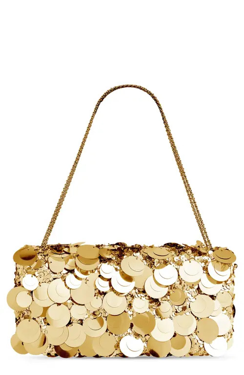 Rabanne 1969 Pailette Shoulder Bag in Gold at Nordstrom | Nordstrom