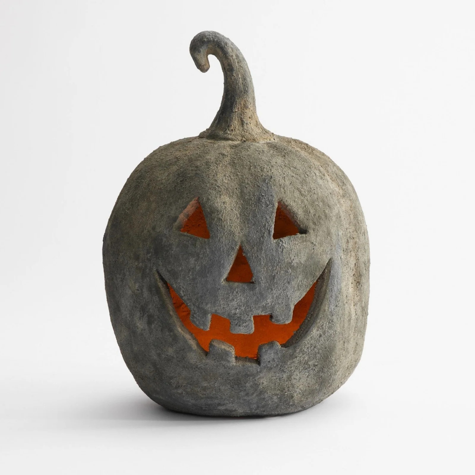 Pottery Barn Halloween Indoor Decor - Handmade Resin Terracotta Jack O' Lantern Pumpkin Outdoor F... | Walmart (US)