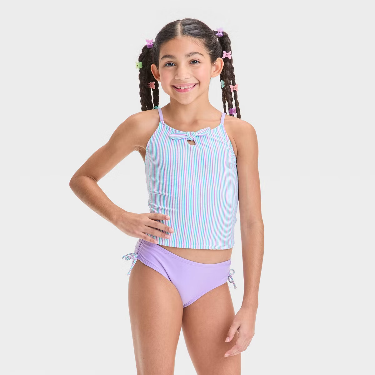 Girls' Striped Tankini Set - Cat & Jack™ | Target