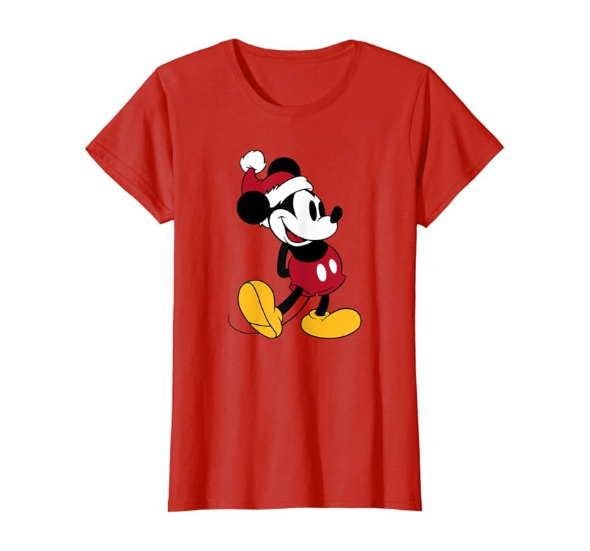 Disney Classic Mickey Mouse Holiday T-Shirt | Amazon (US)