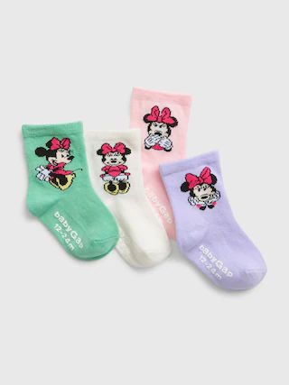 babyGap | Disney Minnie Mouse Crew Socks (4-Pack) | Gap (US)