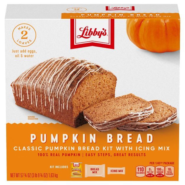 Libby's Pumpkin Bread Kit - 57.75oz | Target