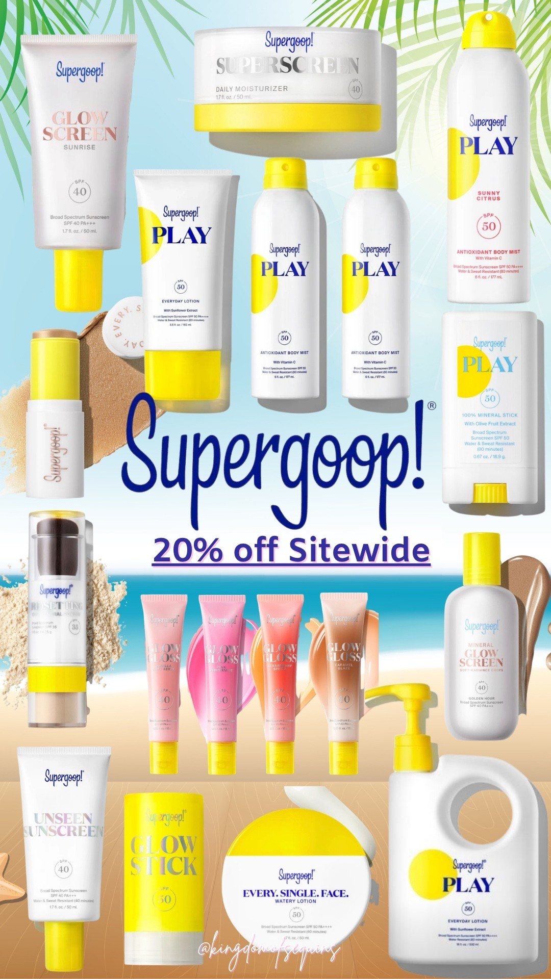 Last day for the 20% off Supergoop sale