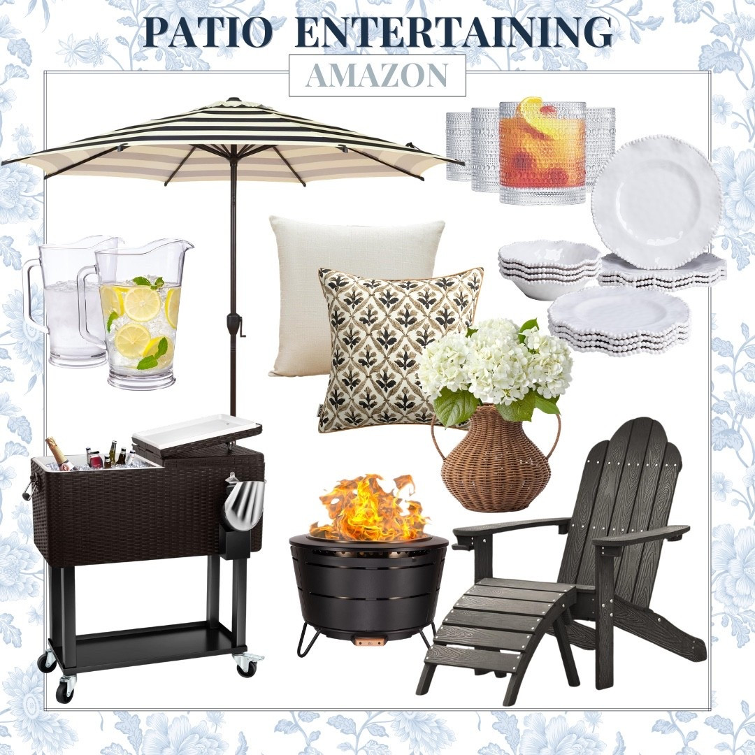 These Amazon patio entertaining finds are perfect for creating an elevated outdoor space this summer. From the striped umbrella and cozy Adirondack chairs to the entertaining essentials and pretty serving pieces, everything feels timeless, and functional. Such good finds for hosting summer nights outside.

amazon patio finds, outdoor entertaining ideas, patio decor inspiration, amazon home finds, summer hosting essentials, outdoor furniture amazon, patio entertaining setup, backyard decor ideas, outdoor dining essentials, summer patio style, amazon outdoor decor, audriedollins

#LTKSeasonal #LTKHome #LTKOver40