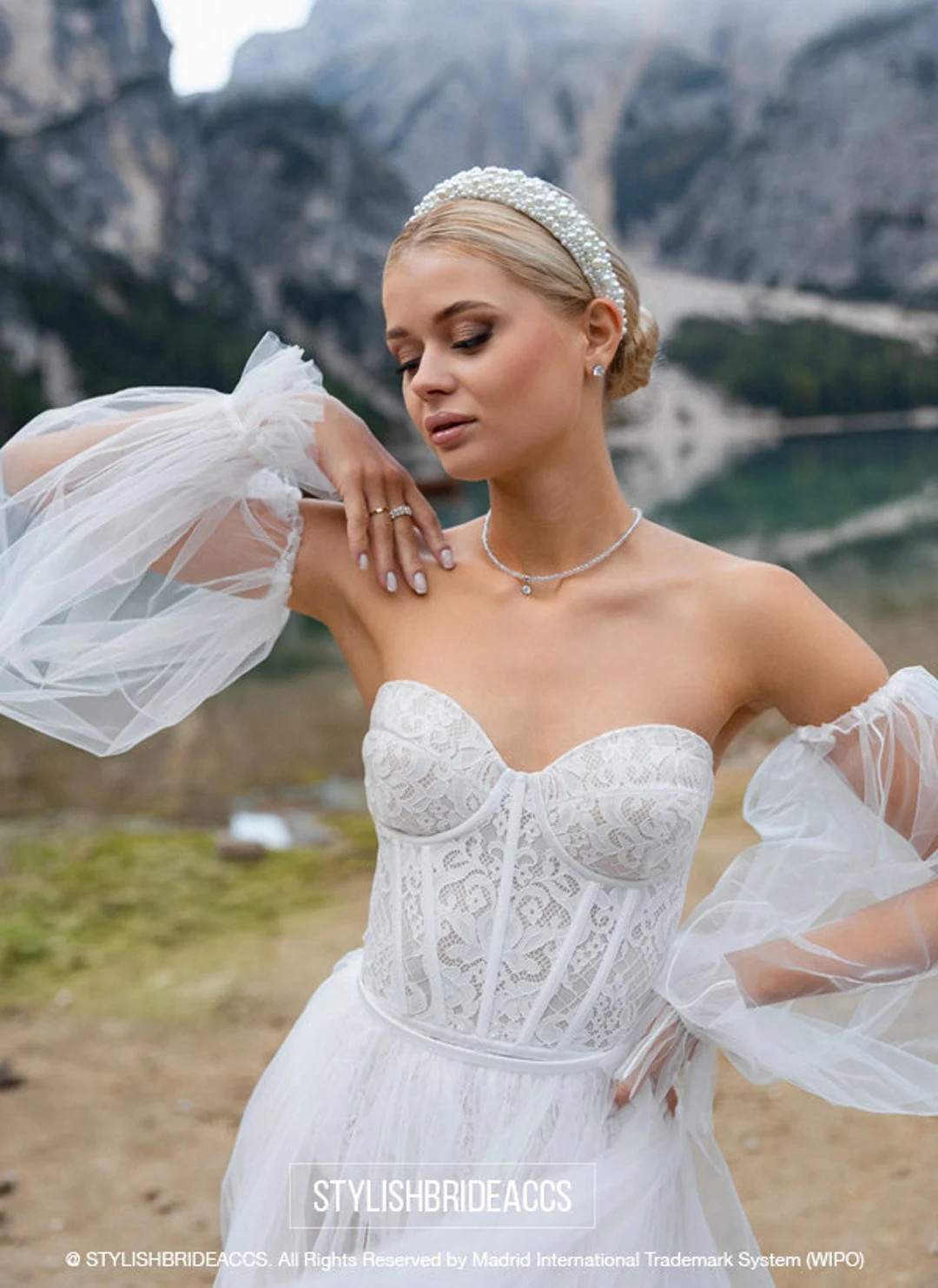 Symphony Tulle Sleeves : Bridal Trend Separate Tulle Sleeves, Puffy Sleeves for Wedding Dresses -... | Etsy (US)