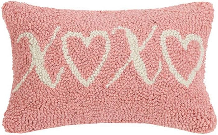 Peking Handicraft 30JES1584C12OB XOXO Hook Pillow, 12-inch Length | Amazon (US)