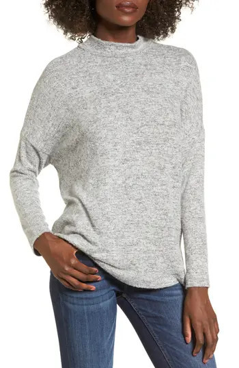 Women's Socialite Mock Neck Sweater, Size X-Small - Grey | Nordstrom