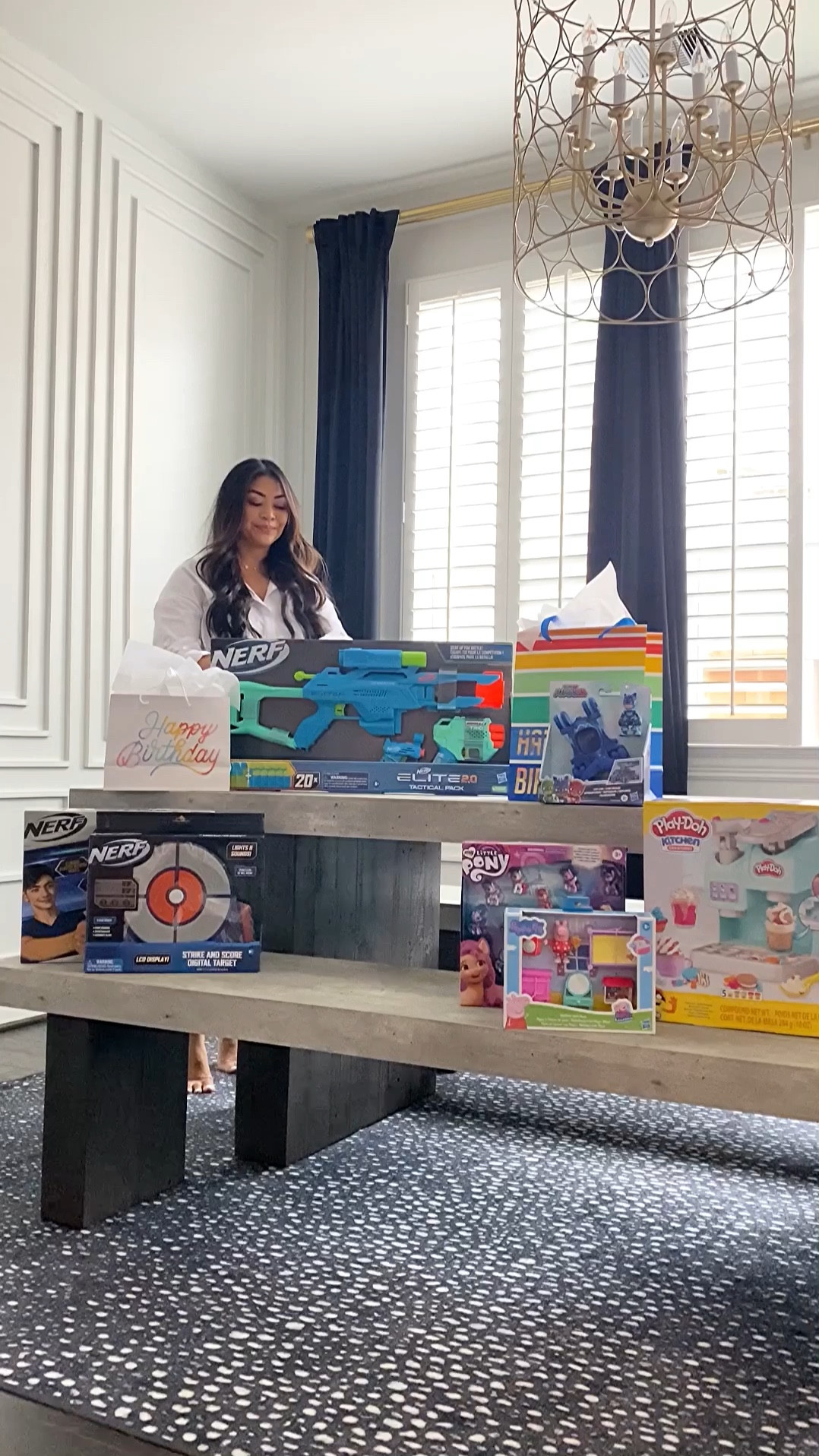 One thing about me is that I LOVE giving gifts. Months before our friends birthdays I’m already planning lol. I’m excited to share some great gift @Target ideas under $30 for the kiddos in your life! #TargetPartner
Nerf Elite 2.0 Tactical Pack- Comes with 3 different blasters and bullets! (Great for when your recipient has a sibling, they can share the blasters!)
Playdoh Kitchen Creations- Keeps the kids creative and busy for hours! Your mama friends will thank you!
My Little Pony Friends- 14 pony friends for under $20! I love to add coloring books or activity books with gifts like this!
Peppa Pig Bedtime Set- this Peppa set is great to pair with a paint activity book or even a set of Peppa pajamas!
What are your kids into right now? #ad #Hasbro #HappybirthdayatTarget #target  @mylittlepony @playdoh @nerf