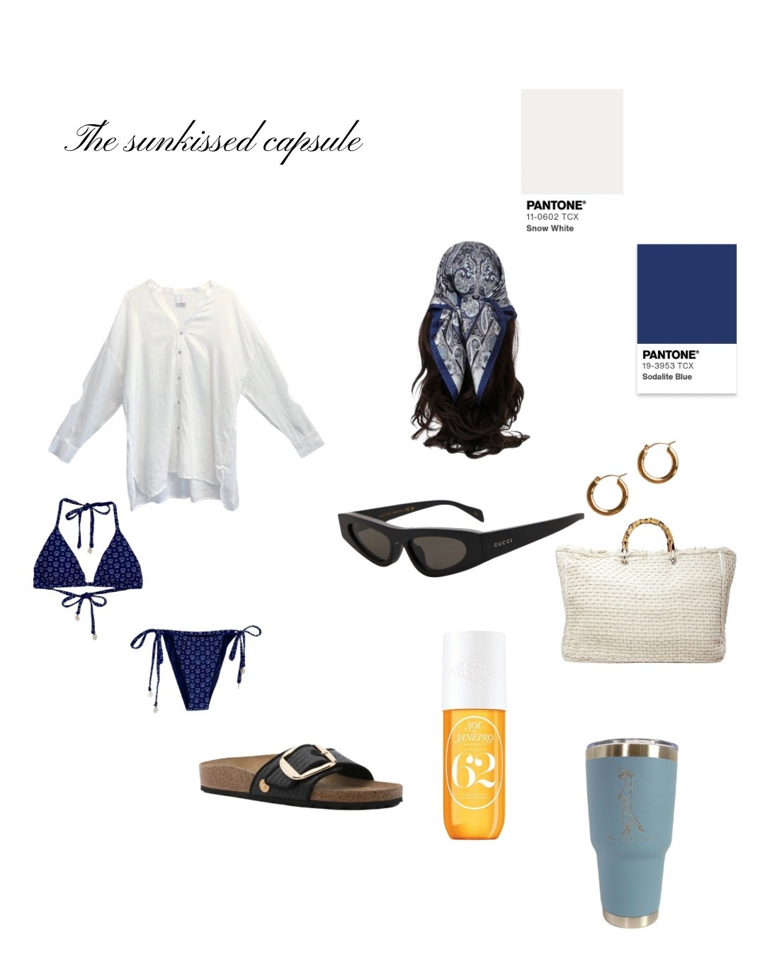 Sun-Kissed ✨ I’m loving this chic white linen top paired with the perfect blue bikini—effortless, breathable, and so easy to style for a beach day or poolside moment. 🏖️ I added my insulated cup for all-day cold drinks, a statement summer bag, gold hoops, and a touch of fragrance for that fresh vacation vibe. 💛 And can we talk about these Pantone watches? 

Shop my full sun-kissed capsule wardrobe + all these summer must-haves right here on LTK 🌊✨ #LTKstyle #SummerCapsule #BeachOutfitIdeas #WhiteLinenTop #BlueBikini #PantoneWatch #VacationStyle


#LTKSeasonal #LTKStyleTip #LTKSwim