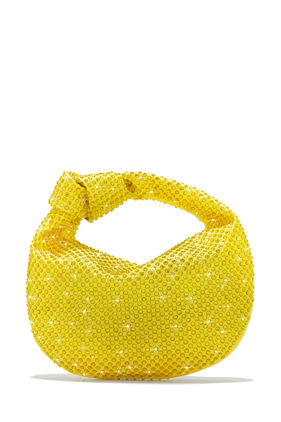 Miss Lola | Vacay Nights Blue Embellished Knot Detail Bag | MISS LOLA