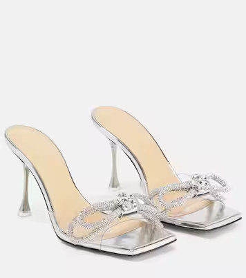 Double Bow embellished PVC mules | Mytheresa (US/CA)