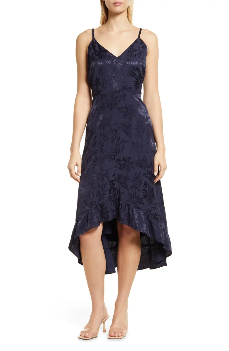 Sam Edelman Jacquard Palm Midi Dress | Nordstrom | Nordstrom