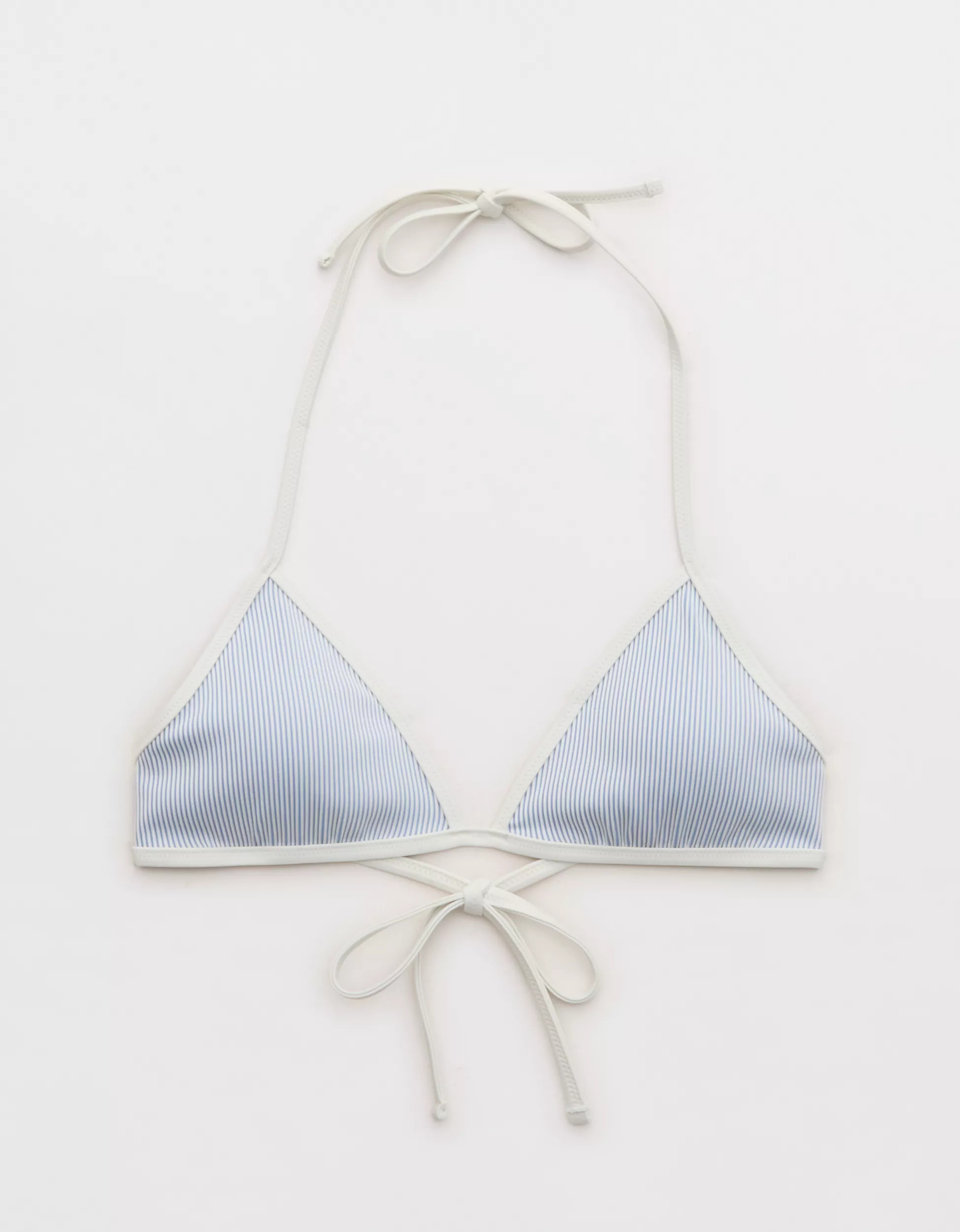 Aerie Ribbed Halter Triangle Bikini Top | Aerie