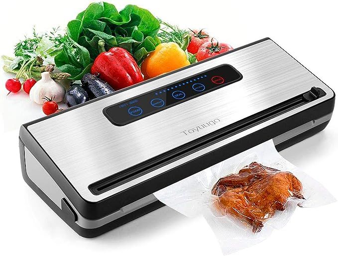 Vacuum Sealer Machine, Toyuugo Upgraded Automatic Food Sealer Saver Vacuum Packing Machine with D... | Amazon (US)