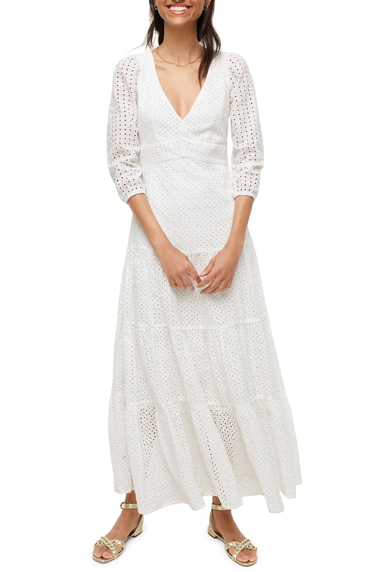 Tiered Eyelet Maxi Dress | Nordstrom