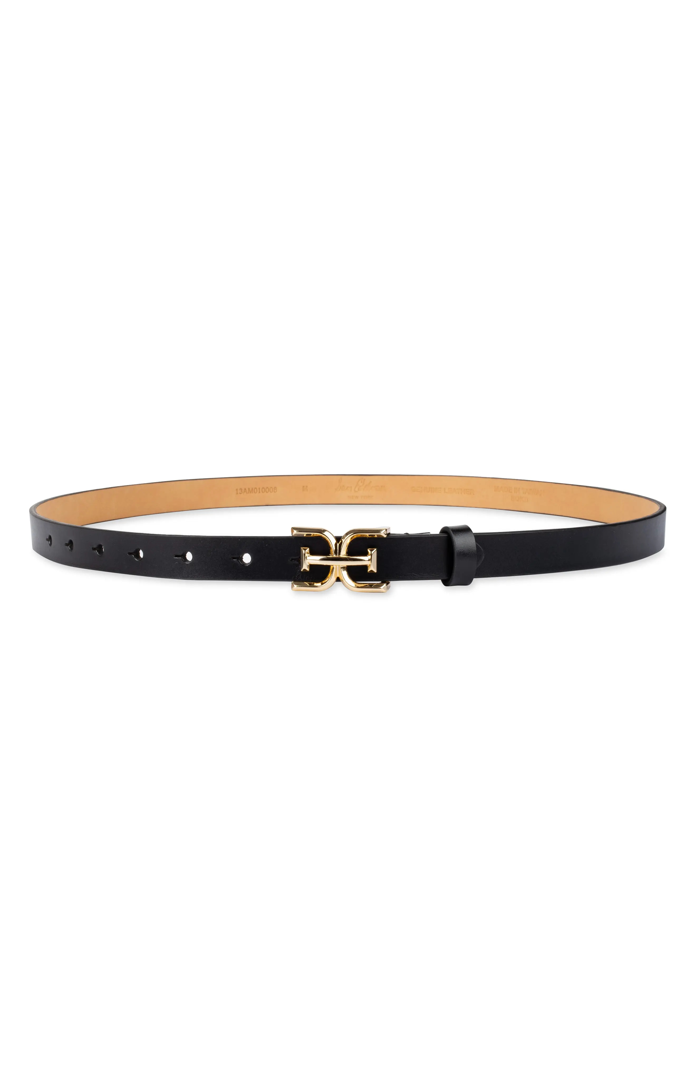Sam Edelman Double E Logo Slim Leather Belt (Women) | Nordstrom | Nordstrom