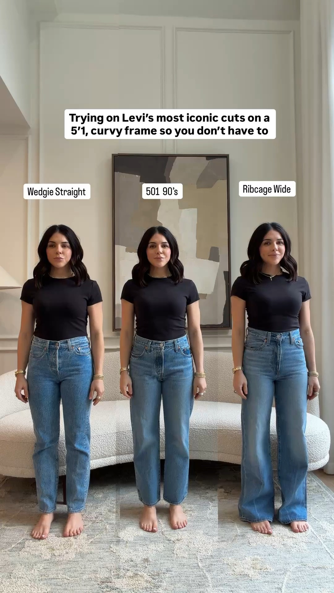 I thought it’d be fun to take 3 of @levis most iconic cuts, put them side by side and do a 360 of how they all look on my frame! 

#levisltkpartner  


#LTKjeans #LTKstyletip #LTKcanada
