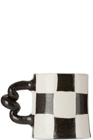 SSENSE Exclusive Black & White Ceramic Mug | SSENSE