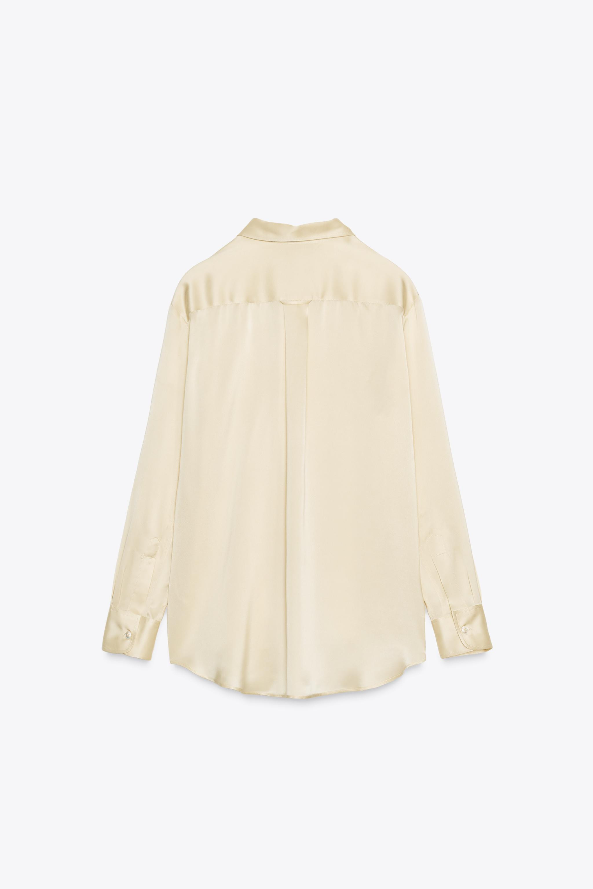 CAMICIA IN SETA 100% CON TASCA ZW COLLECTION | Zara IT