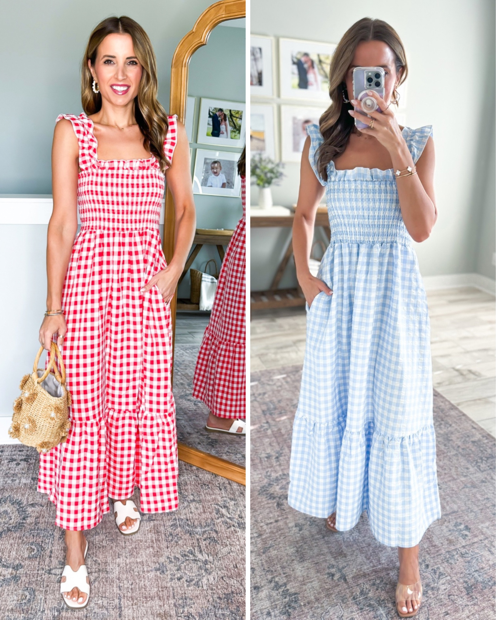 Summer dresses. Amazon maxi dress in XS. Amazon gingham dress. Smocked dress. Brunch little. Vacation dress. Church outfit. Summer outfit. Summer maxi dress. Petite-friendly maxi dress. 

#LTKSaleAlert #LTKTravel #LTKShoeCrush