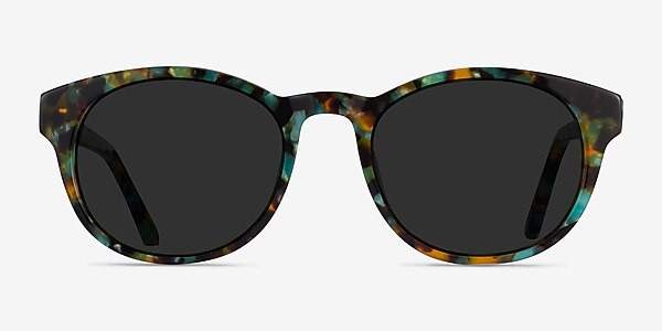 Coppola - Round Green Tortoise Frame Sunglasses For Women | Eyebuydirect | EyeBuyDirect.com