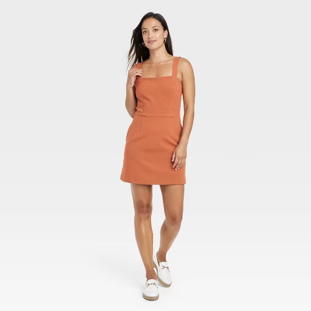 Women's Sleeveless Menswear Dress - A New Day™ | Target