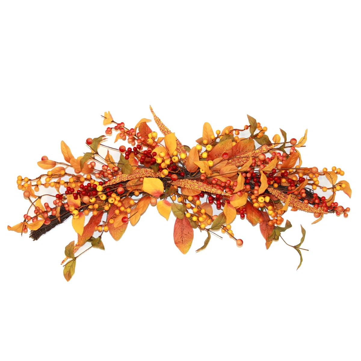 Faux Mixed Assortment Fall Floral Swag | Wayfair North America