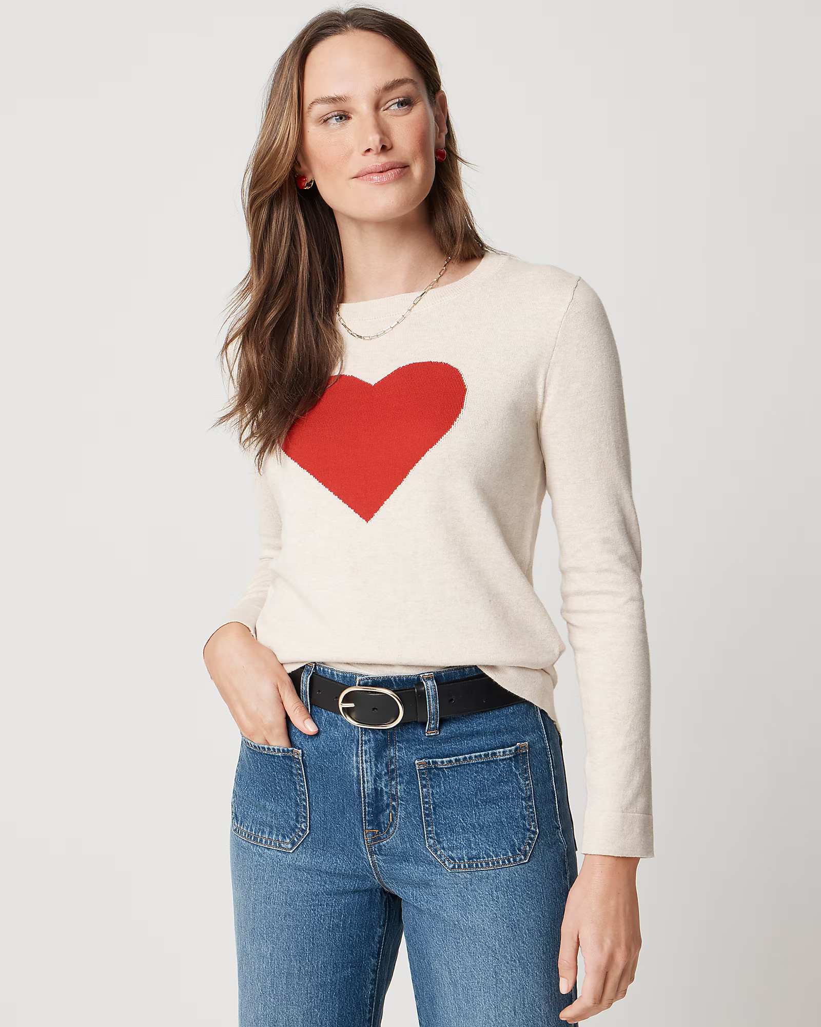 Heart Teddie sweater | J.Crew Factory