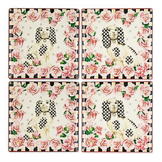 Really Rosy Coasters - Set of 4 | MacKenzie-Childs