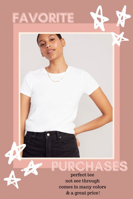 Favorite purchase of 2023, this basic tee comes in other colors, perfect for layering or worn alone, not see through at all! 

#LTKfindsunder50 #LTKstyletip #LTKworkwear