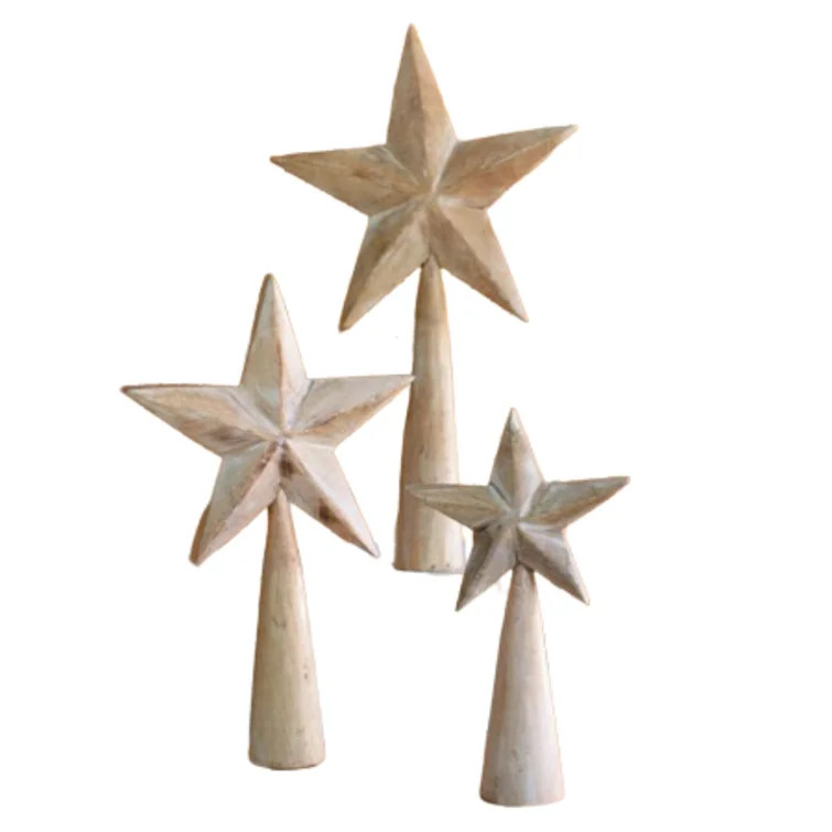 3 Piece Whitewash Wooden Tt Stars Set | Birch Lane