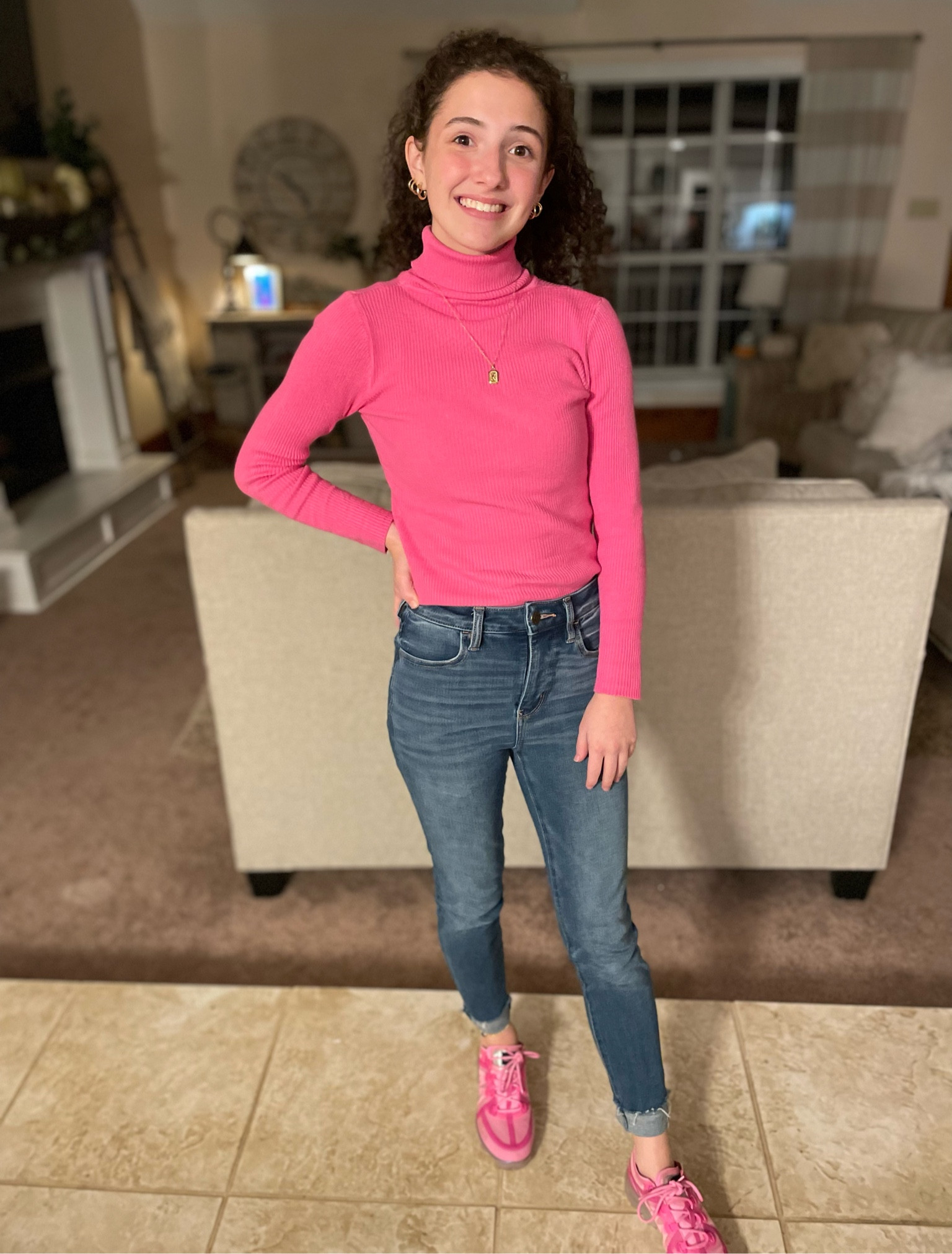 Pretty in pink!💓

Top is linked and is TTS; shoes are Nike Air VaporMax 2019 Fuschia and can be found on Poshmark and other resale sites.

Tags:
Shein top
Turtleneck
Hot pink top
Teen fashion
Teen tops
Teen fits
Teen looks
Shein shirt

#LTKsalealert #LTKunder50