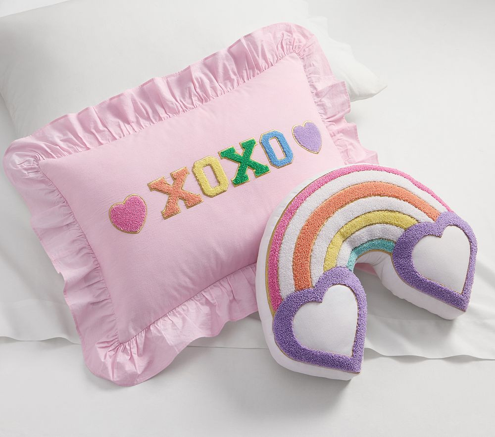 Stoney Clover Lane XOXO & Rainbow Pillow Set | Pottery Barn Kids