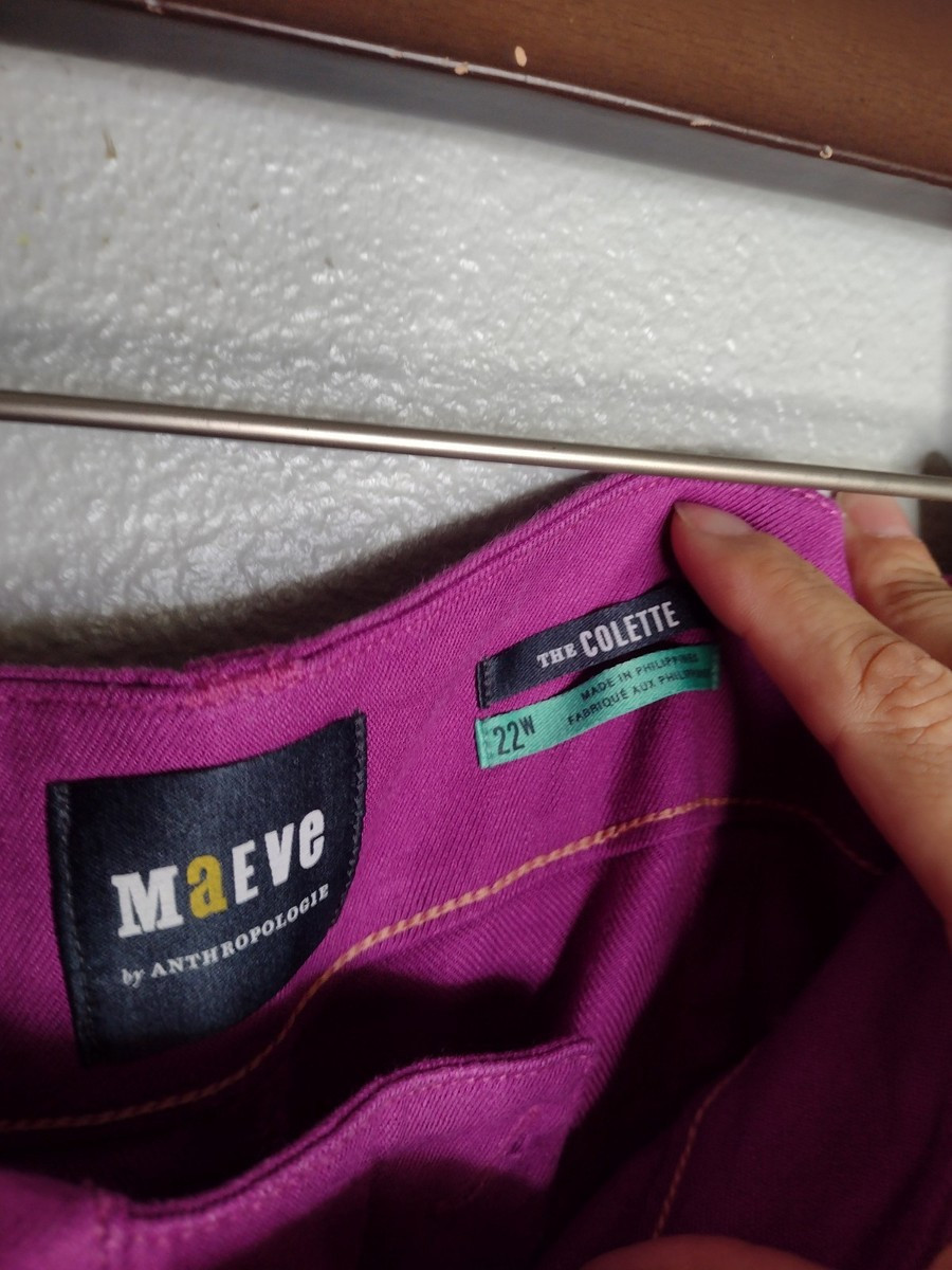 Maeve Anthropologie The Colette Wide Leg Crop Pants Linen Blend 22W Fuchsia WW | eBay US