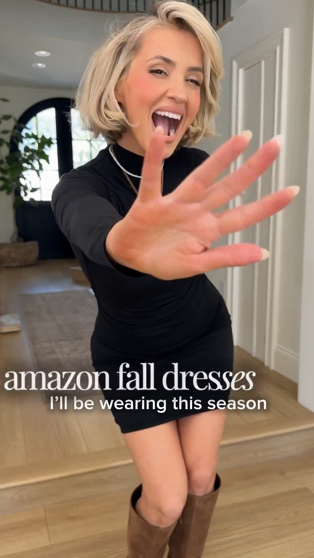 Amazon fall dresses I’ll be wearing ON REPEAT 😎🖤 

Wearing a small on everything! 
The black and white button dress — I cinched the waist by using the clip linked below!

 Amazon fall dresses for every occasion 🍂 From casual everyday looks and work outfits to date night, church, brunch, Thanksgiving and holiday plans—these are versatile fall wardrobe staples you can style now and wear straight into winter.

Amazon fall dresses, fall outfit ideas, casual fall dresses, sweater dresses, knit dresses, transitional fall outfits, fall wardrobe staples, everyday dresses, work dresses, date night dresses, church dresses, brunch outfits, fall wedding guest dresses, Thanksgiving outfit ideas, family photo outfits, holiday dresses, layering pieces, fall-to-winter outfits, versatile dresses, affordable fall fashion, Amazon fashion finds.

#LTKgrwm #LTKootd #LTKU