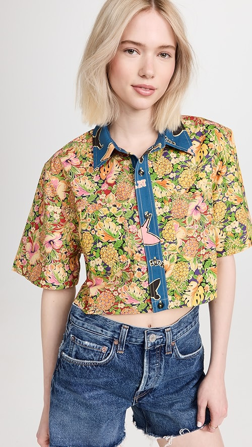 Oversized Crop Shirt | Shopbop