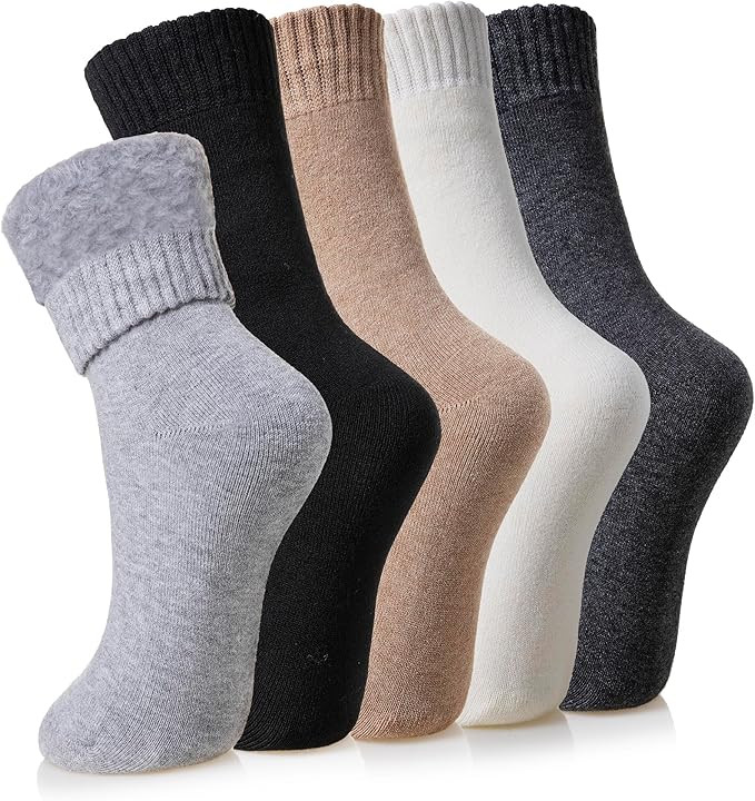 Velice Winter Warm Thermal Socks for Women Extra Thick Insulated Heated Crew Boot Socks for Cold ... | Amazon (US)