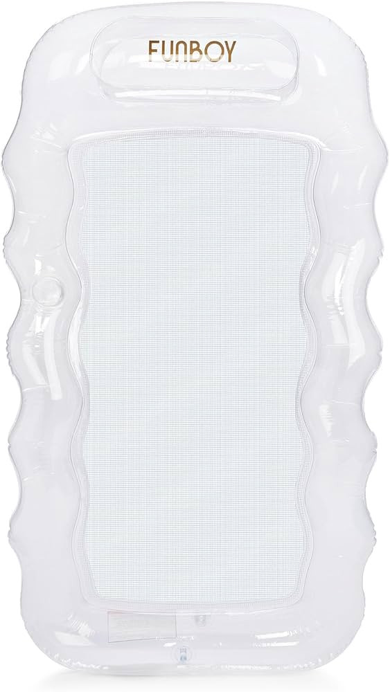 FUNBOY Clear Inflatable Mesh Pool Lounger Mesh Water Hammock with Built-in Pillow 70" Pool Hammoc... | Amazon (US)