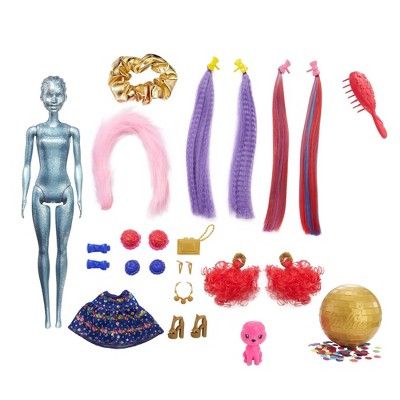 Barbie Color Reveal Glitter Doll - Glittery Blue | Target