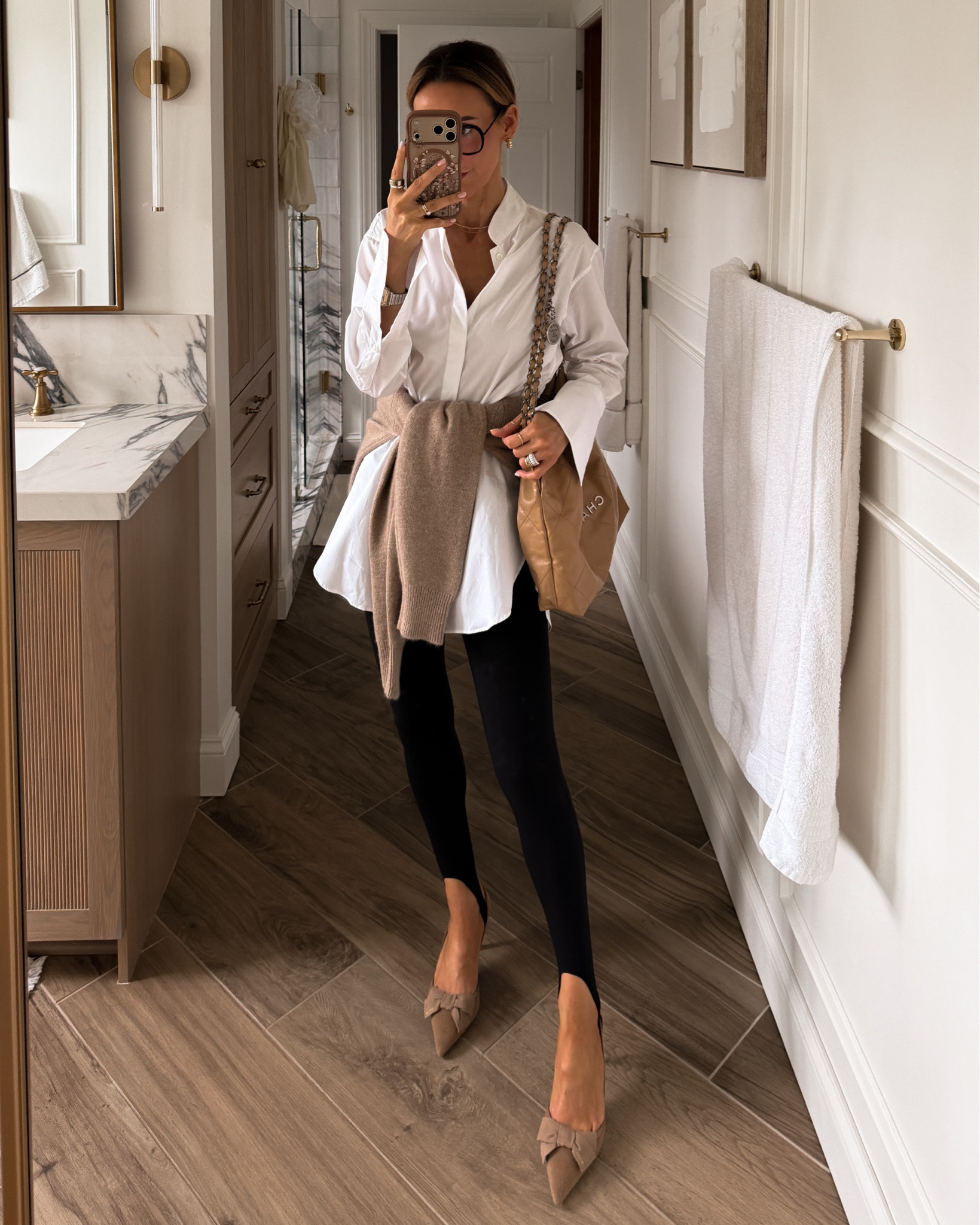 Friday fit: getting lots of use out of my stirrup leggings! Size xs, long shirt and cashmere sweater also xs

#LTKootd #LTKgrwm #LTKSeasonal