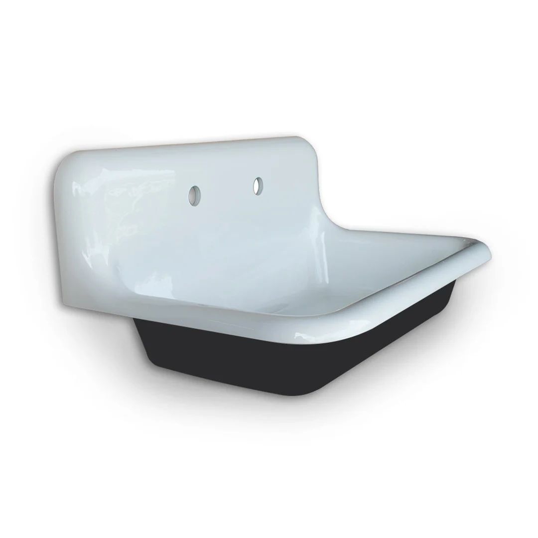 WALL MOUNTABLE! 30" x 18" Single Bowl Reproduction Farmhouse Sink - Tricorn Black | Etsy (US)