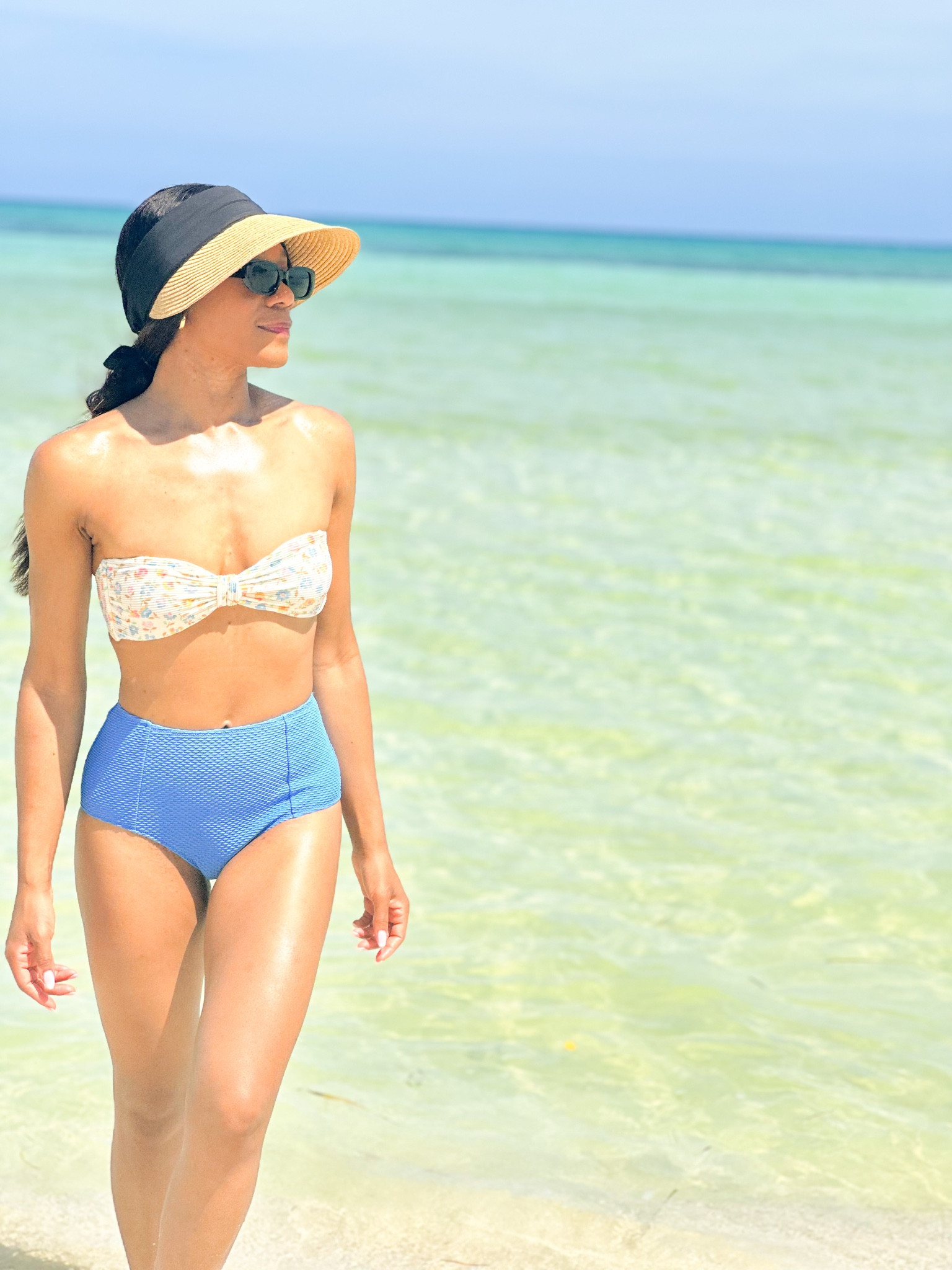 I’m so ready for my next vacation in this two piece retro swimsuit. I love this high waisted bottom as it offers good coverage from American Eagle. 
#swimsuit #swimwear #vacationstyle #twopiece #bikini #highwaistedbottom #retroswomsuit #fullcoverage

#LTKtravel #LTKSeasonal #LTKFind