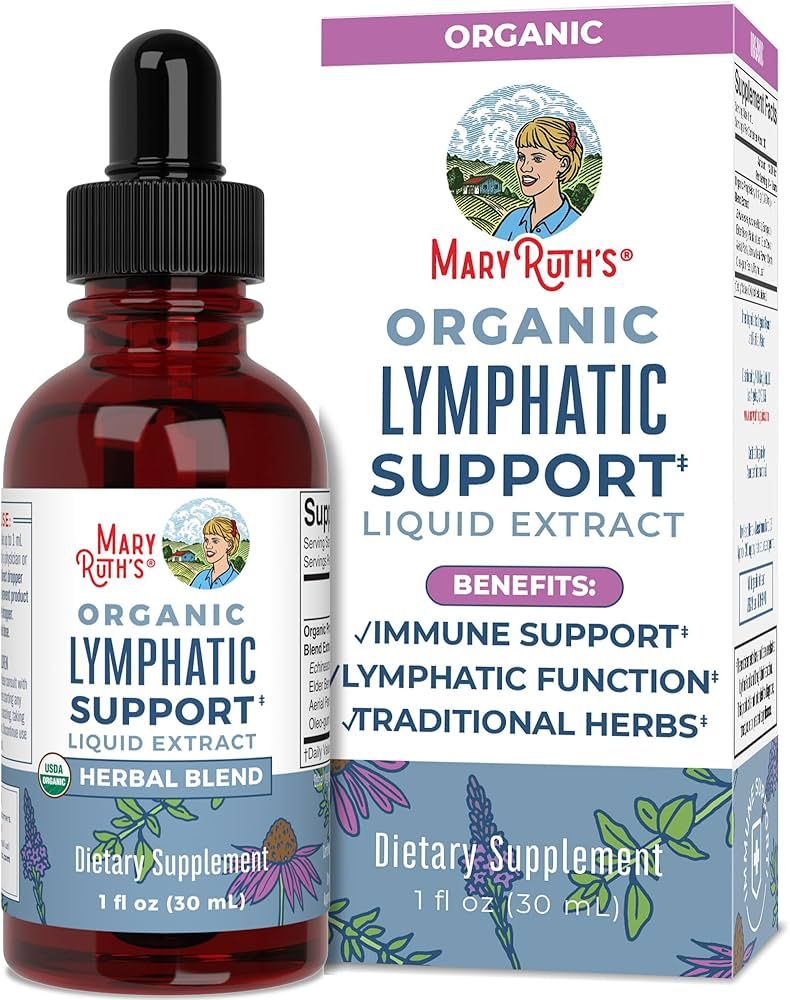 Lymphatic Support Drops | USDA Organic Lymphatic Cleanse Immune Support Supplement| Lymphatic Sup... | Amazon (US)