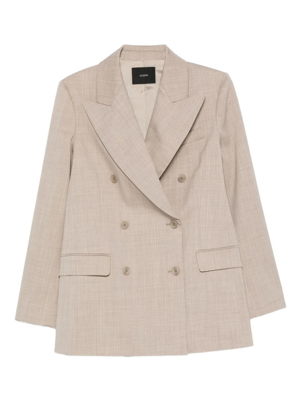 JOSEPH double-breasted checked blazer - Neutrals | Farfetch Global